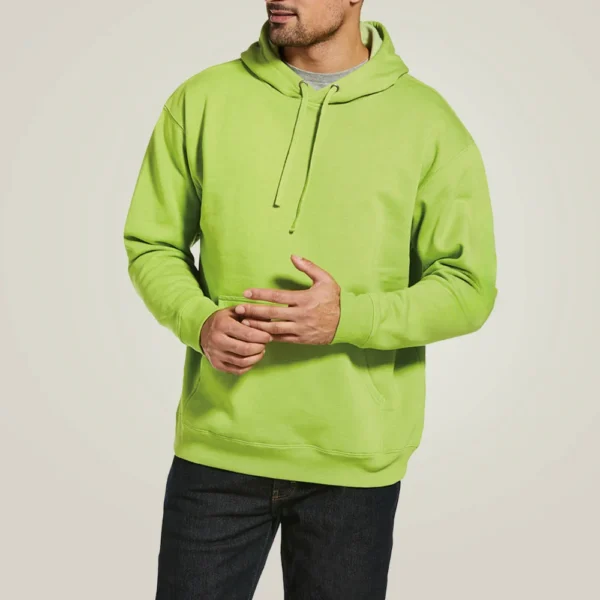 Mens Cotton Green Lime Hoodie