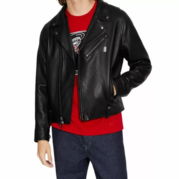 Divine Black Moto Hooded Jacket