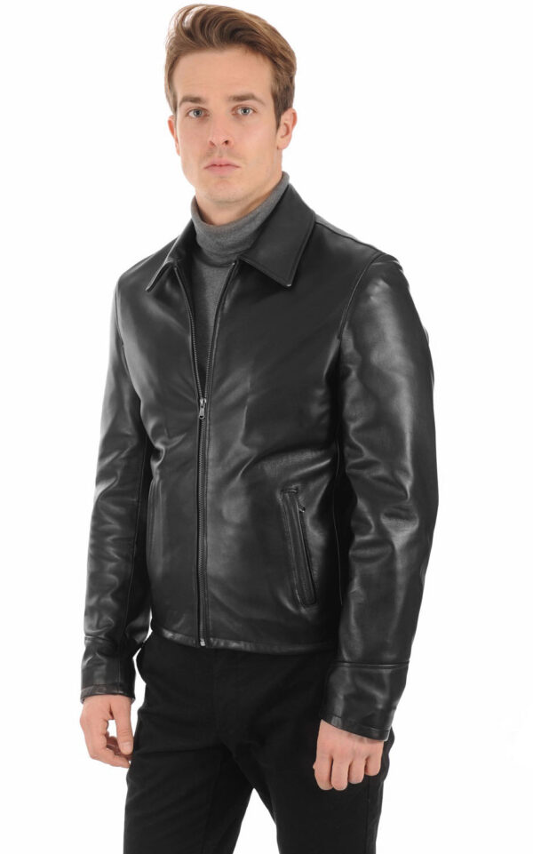 Leather Jacket For Men Crafted For Exploration: Men’s Real Lambskin Biker Jacket