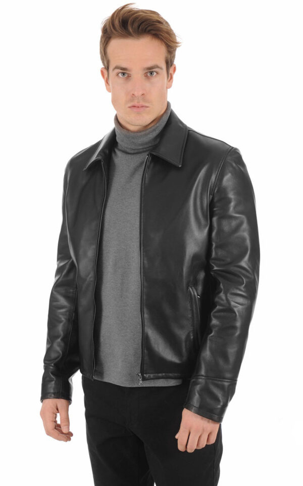 Leather Jacket For Men Crafted For Exploration: Men’s Real Lambskin Biker Jacket - Image 2