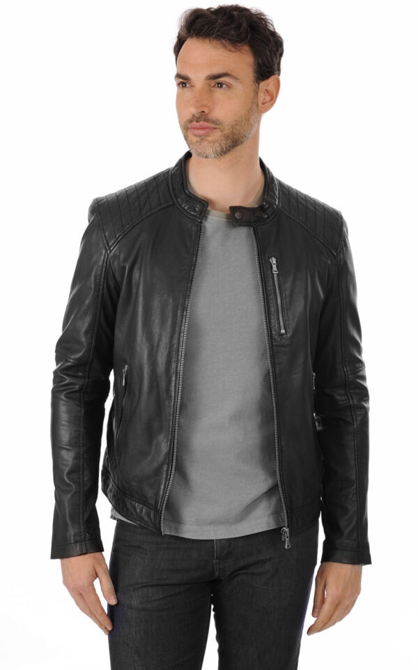 Leather Jacket For Men Effortless Cool Lambskin Motorcycle Jacket