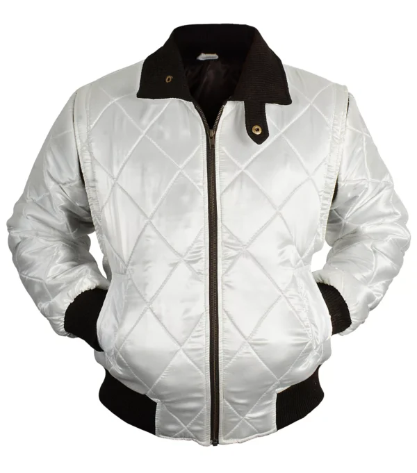Scorpion White Bomber Drive Jacket - Image 3
