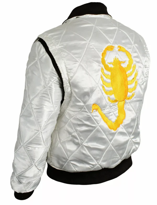 Scorpion White Bomber Drive Jacket - Image 6