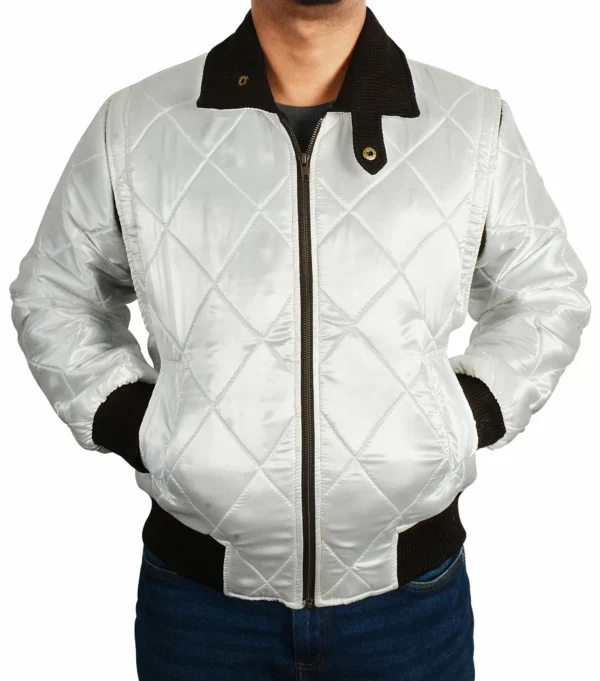 Scorpion White Bomber Drive Jacket - Image 2