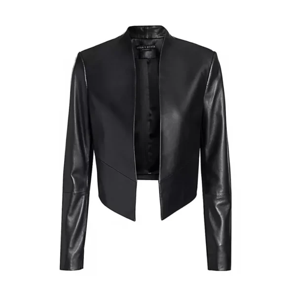 Emily Women Black Leather Jacket - Image 5