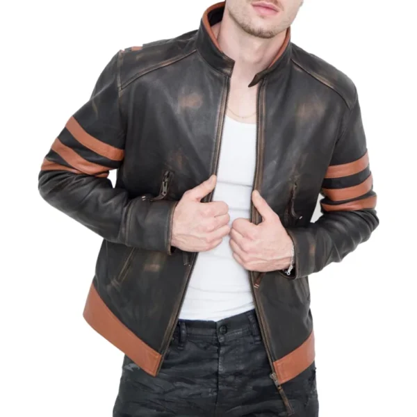 X Men Origins Wolverine Leather Jacket - Image 3