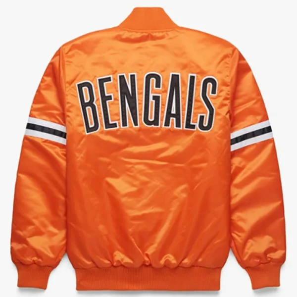 Orange Satin Bengals Starter Jacket - Image 2