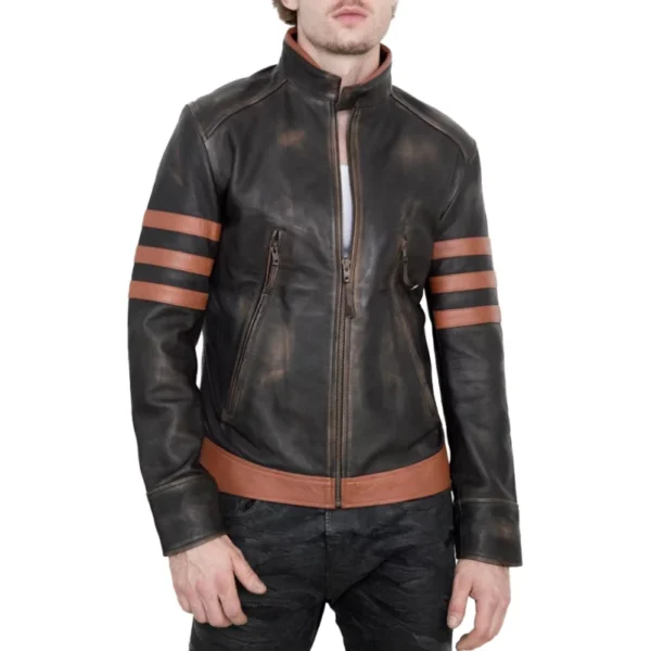 X Men Origins Wolverine Leather Jacket - Image 5