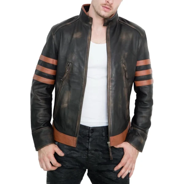 X Men Origins Wolverine Leather Jacket - Image 2