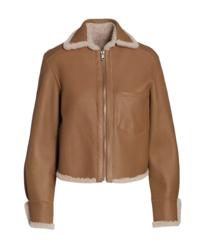 womens-brown-leather-shearling-trimmed-zip-jacket.webp